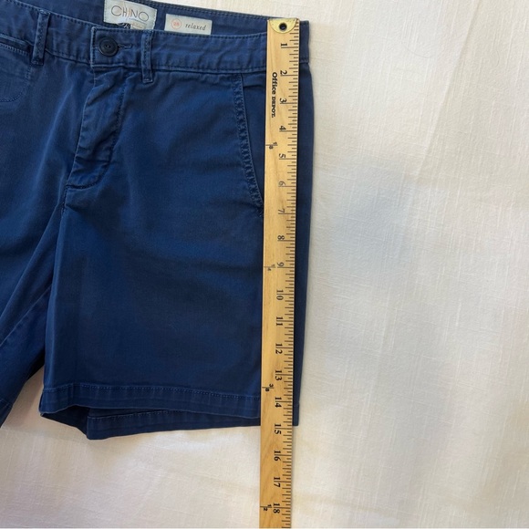 Chino by Anthropologie Relaxed shorts Blue roll up hem Casual - Picture 5 of 11